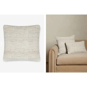 Lulu And Georgia Riri Pillow Light Natural 20x 20" Wool Cotton Neutral Throw‎